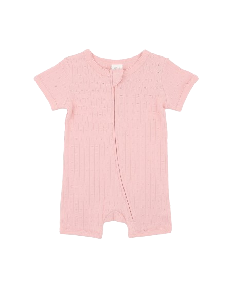 pink baby zipsuit