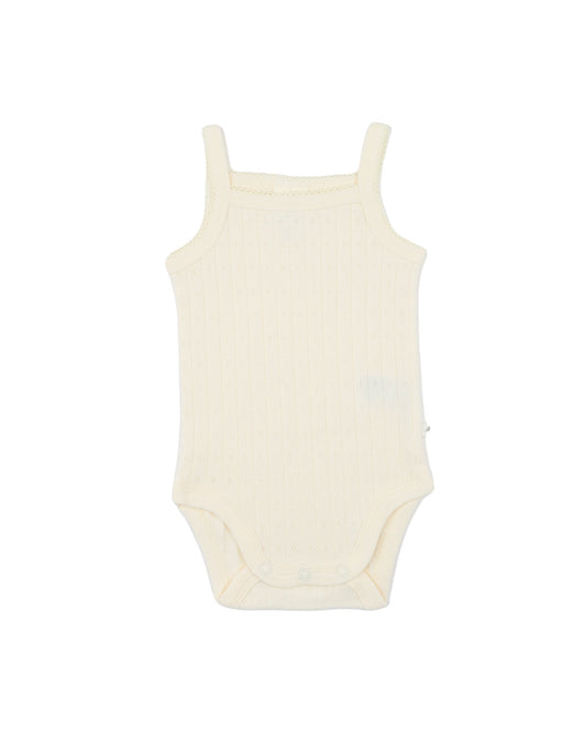 Bebe - Milk Organic Pointelle Singlet Bodysuit