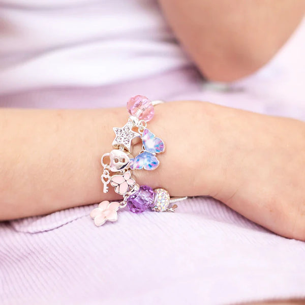 Lauren Hinkley Jewellery- Lilac Butterfly Charm Bracelet