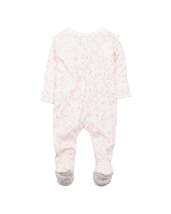 Bebe - Evie Toile Print Long Sleeve Onesie