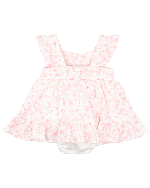 Bebe - Evie Toile Print Overlay Dress