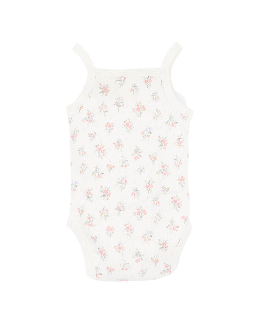 Bebe - Anya Ditsy Print Organic Singlet Bodysuit