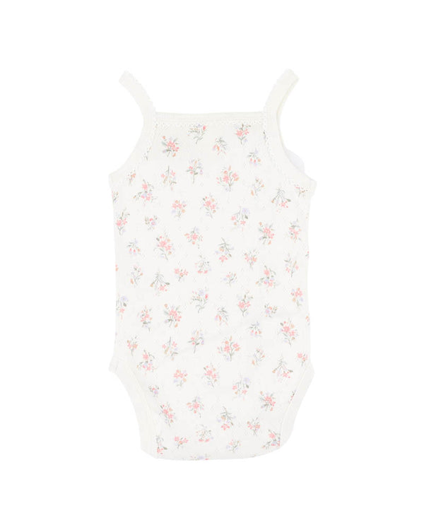 Bebe - Anya Ditsy Print Organic Singlet Bodysuit
