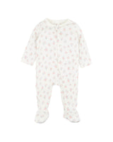 Bebe - Anya Ditsy Print Organic Long Sleeve Zip Suit
