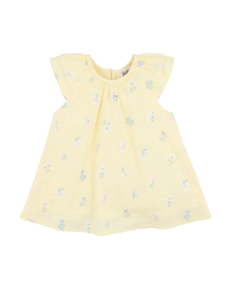Bebe - Bonnie Embroidered Yellow Dress