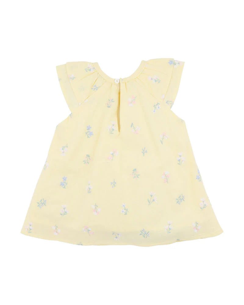 Bebe - Bonnie Embroidered Yellow Dress