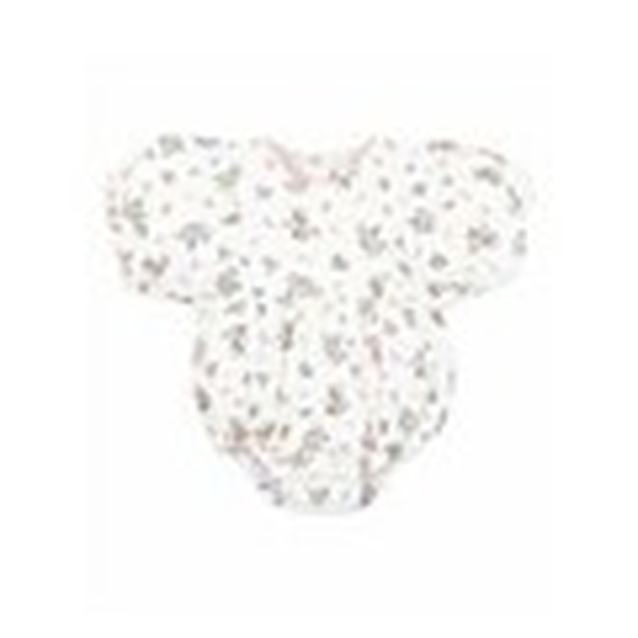 Minihaha Pia Puff Sleeve Bodysuit in Pia print cotton for baby