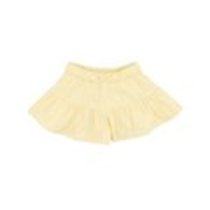 Minihaha Libby Check Shorts in yellow check cotton for kids