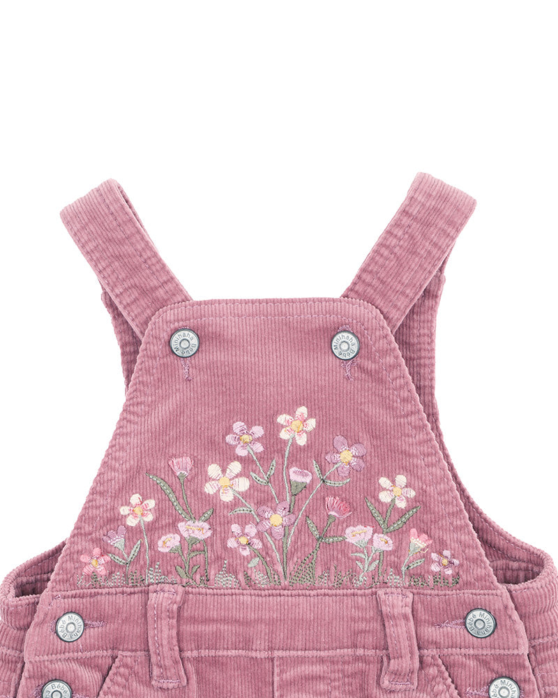 Bebe - Flossy Embroidered Cord Overalls
