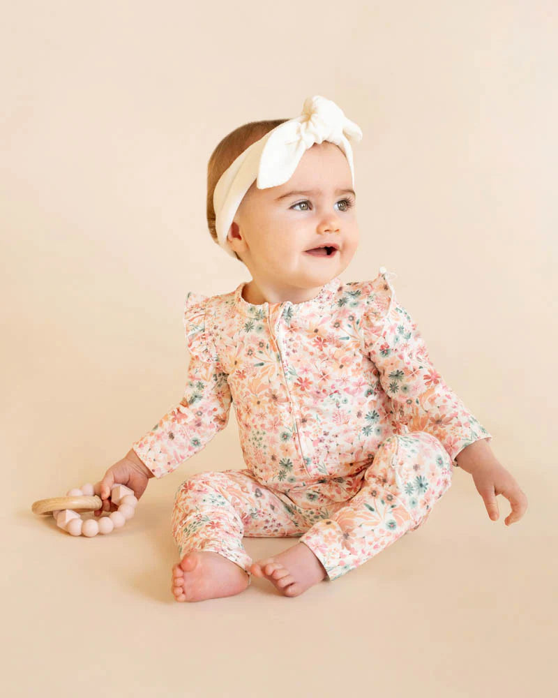 Bebe - Fern Floral L/S Zipsuit