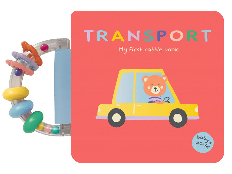 Baby's World - Vehicles Rattle Handle Board Book