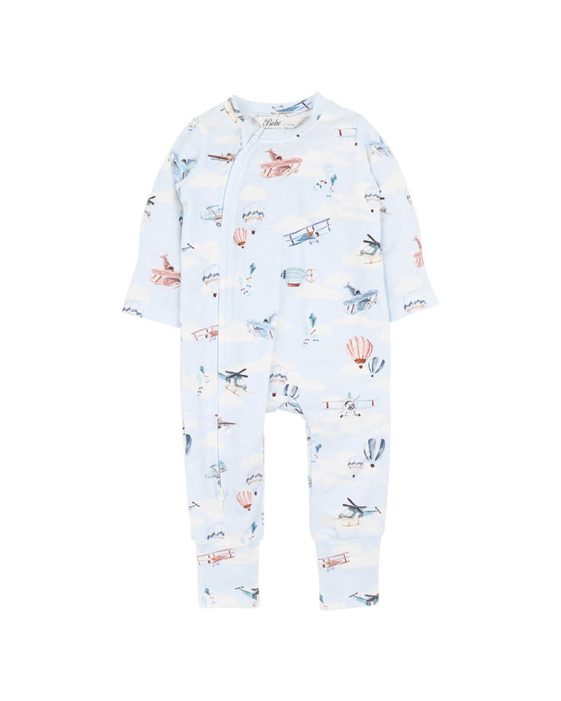 Bebe - Harlan Long Sleeve Zipsuit
