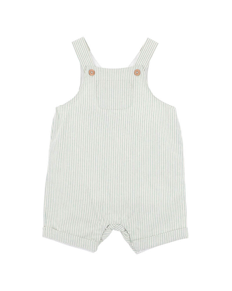 Bebe - Roman Green Stripe Overalls