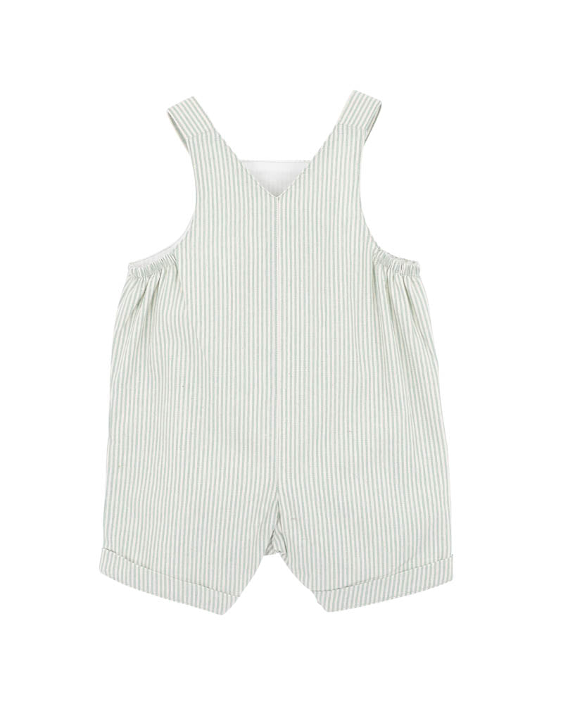 Bebe - Roman Green Stripe Overalls
