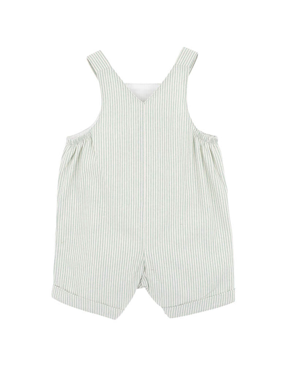 Bebe - Roman Green Stripe Overalls