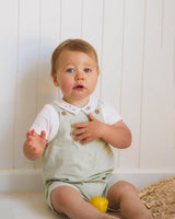 Bebe - Roman Green Stripe Overalls