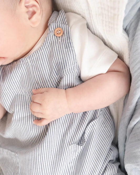 Fox & Finch -  Evan Blue Stripe Overalls