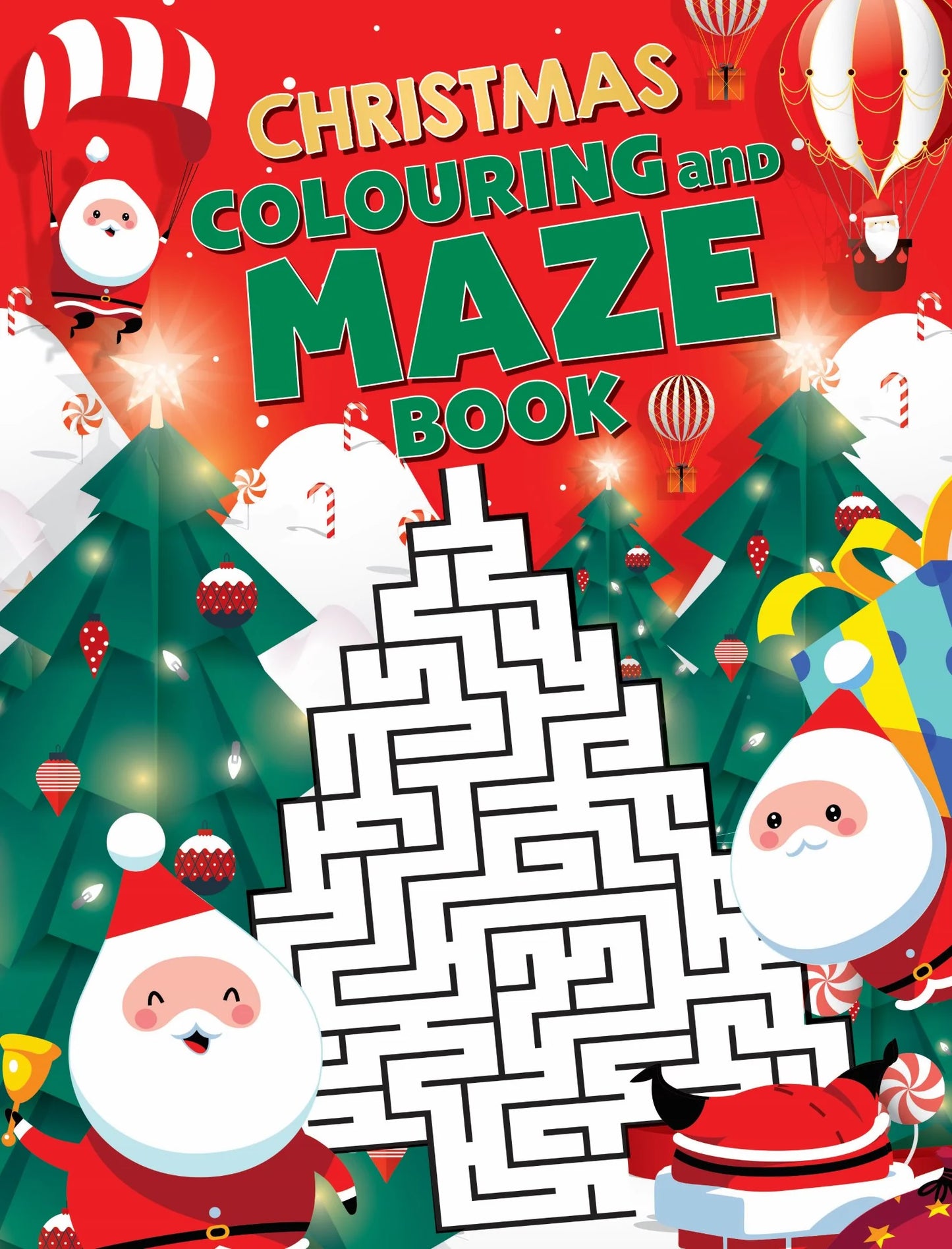 Lake Press - Colouring and Mazes - Xmas