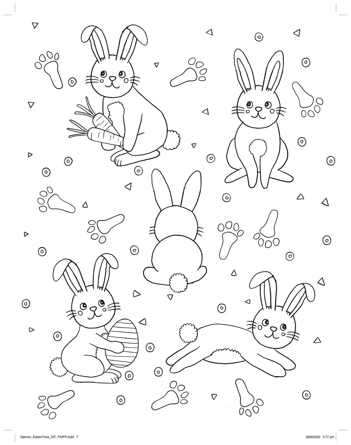 Gem Sticker Colouring Easter Book