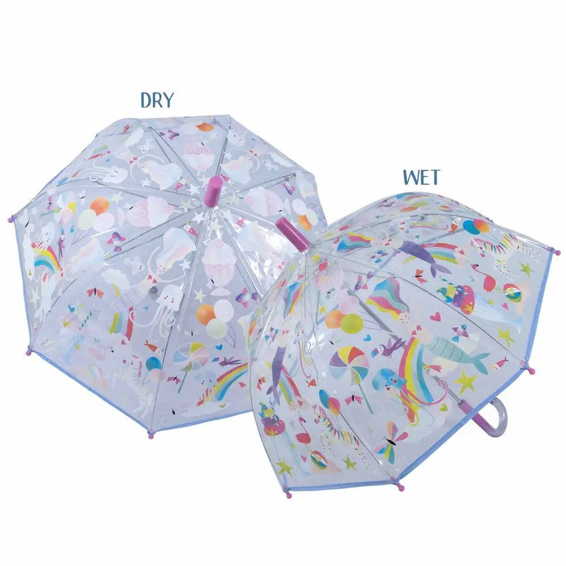 Floss & Rock- Fantasy Transparent Colour Changing Umbrella