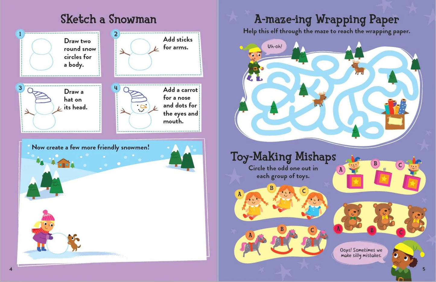 Lake Press - Santa & Friends Jingle Bell Craze Puffy Sticker Book