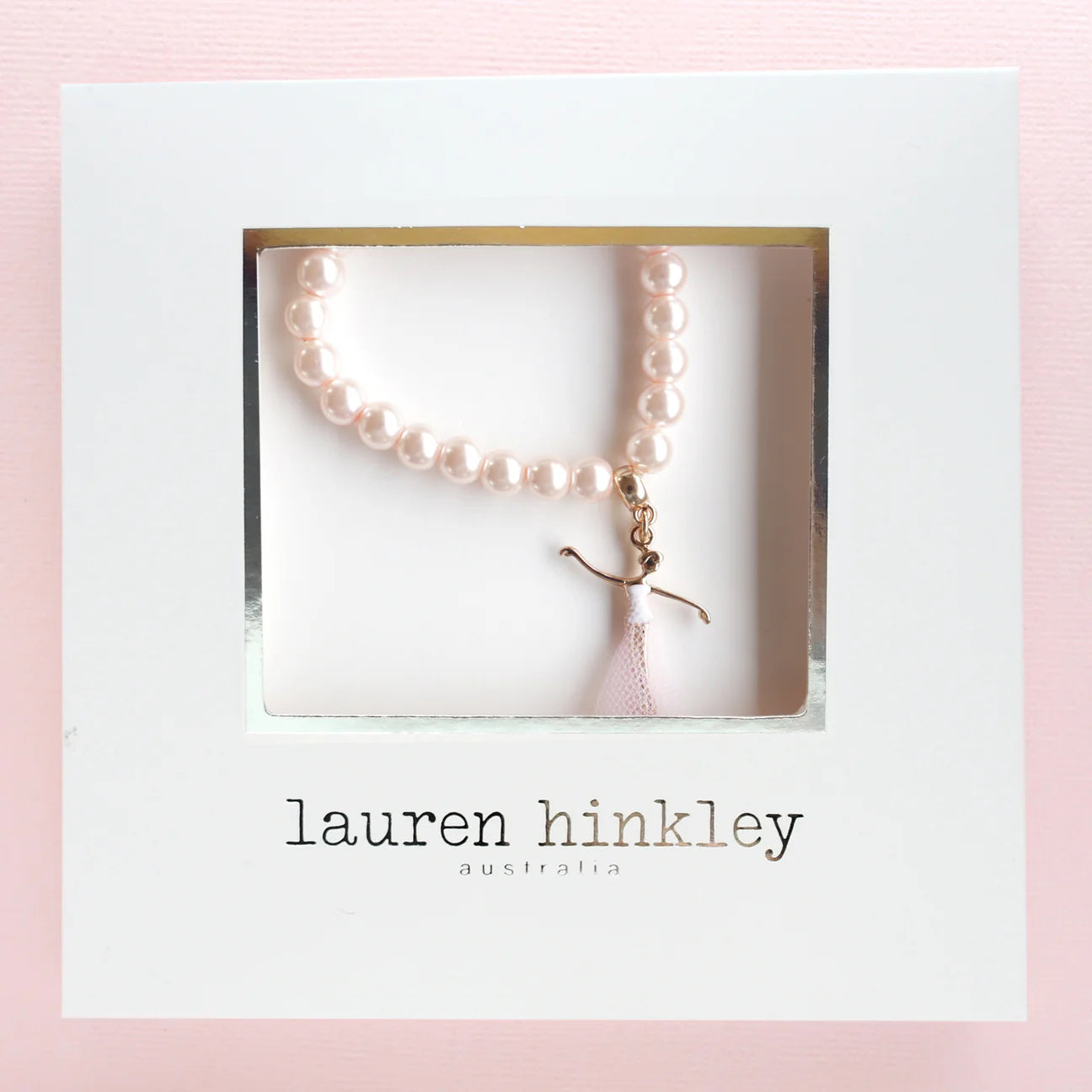 Lauren Hinkley -Pink Pearl Bella Ballerina Bracelet