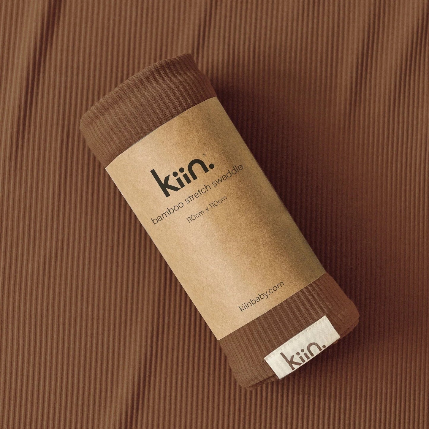 Kiin Baby -Chocolate Bamboo Stretch Swaddle