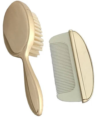 Brush and Comb Set - Gold