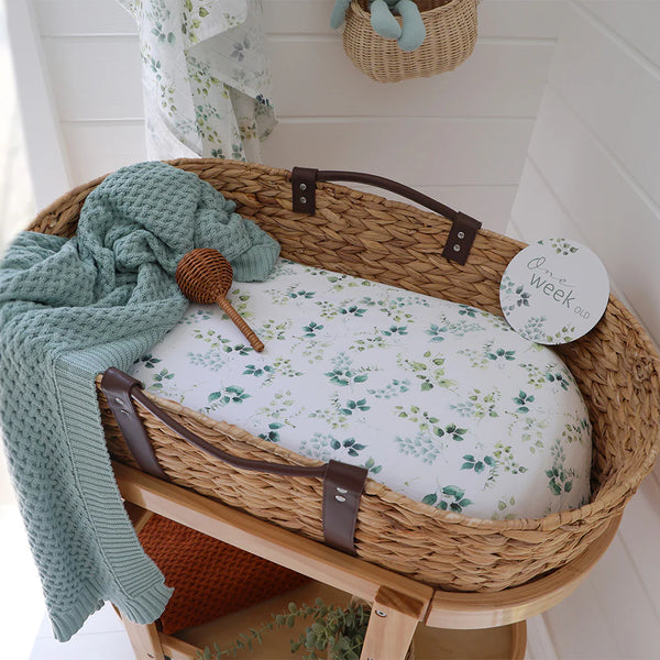Snuggle Hunny Kids- Eden Fitted Bassinet Sheet & Change Pad Cover