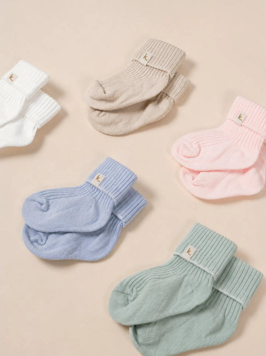 5 different color Cotton Ribbed Socks