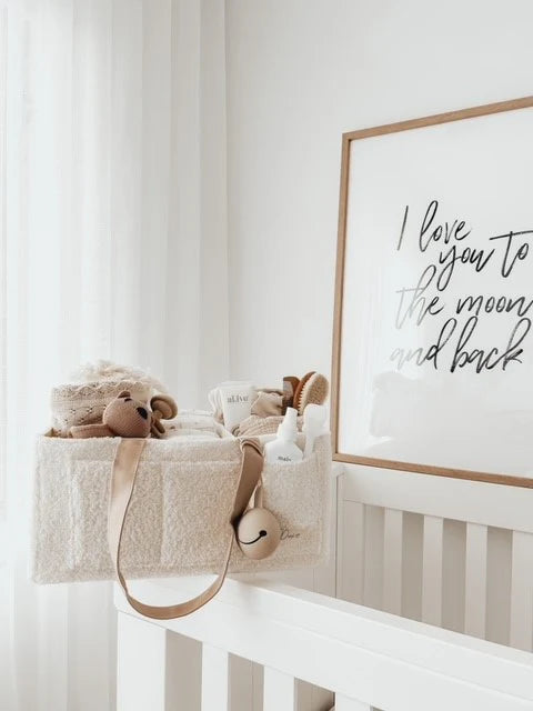 Petit + Co- White Nappy Caddy Organiser