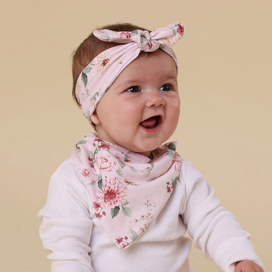 Snuggle Hunny Kids- Birds & Blooms Dribble Bib