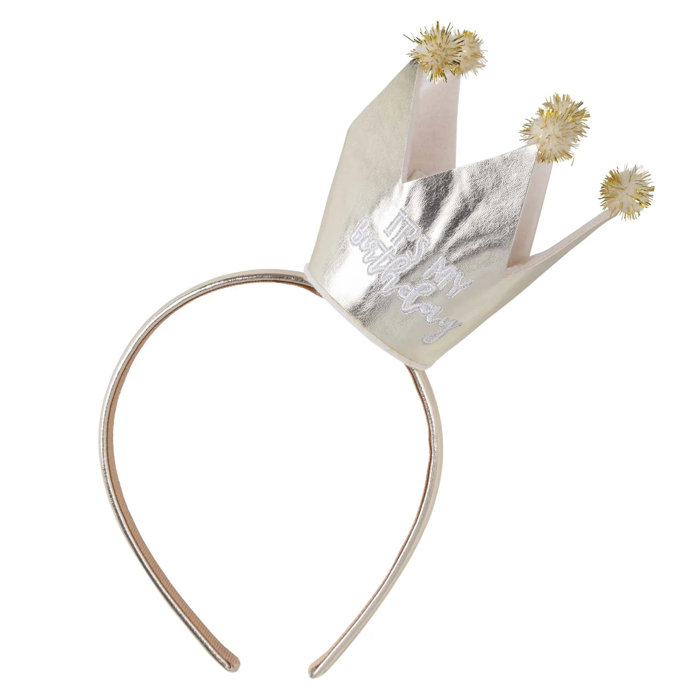 Birthday Princess Crown Headband - Gold