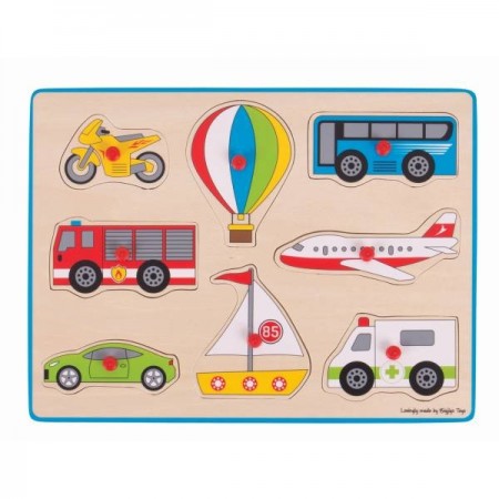 Bigjigs Toys- Transport Lift Out Puzzle