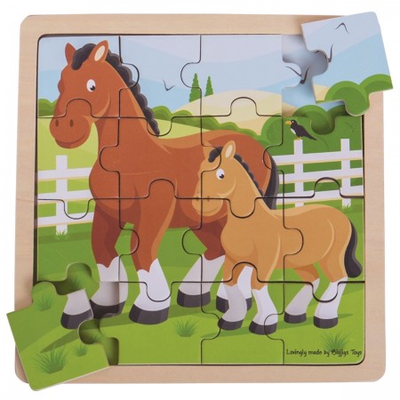 Bigjigs Toys- Horse & Foal Puzzle