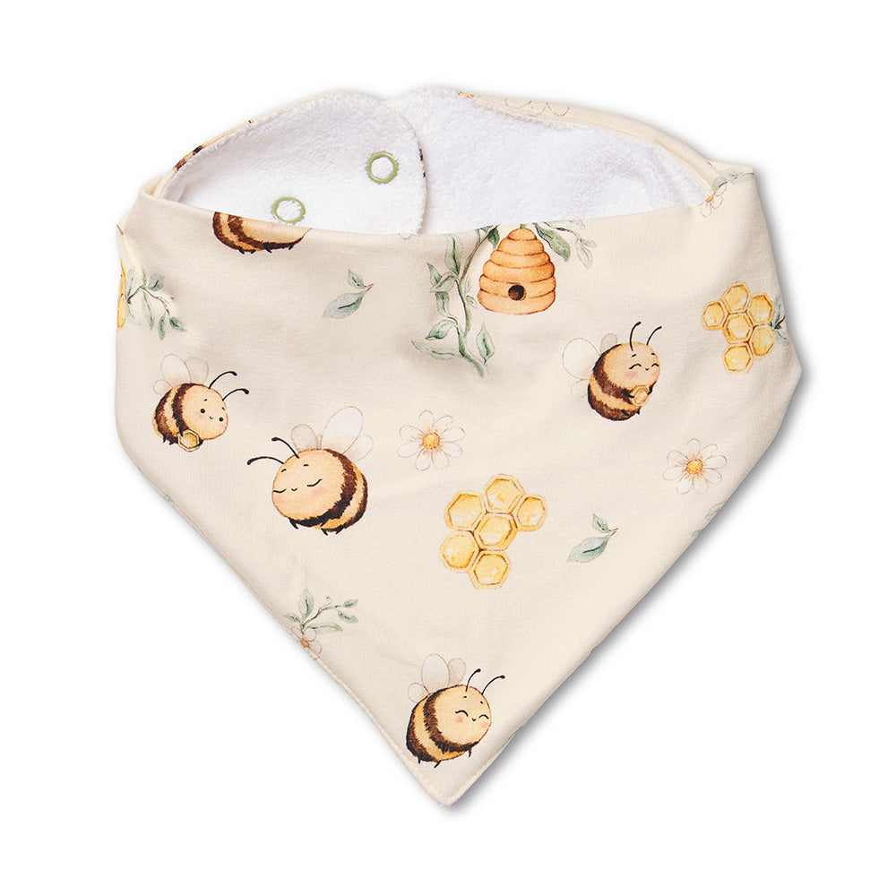 Snuggle Hunny - Bumblebees Organic Dribble Bib