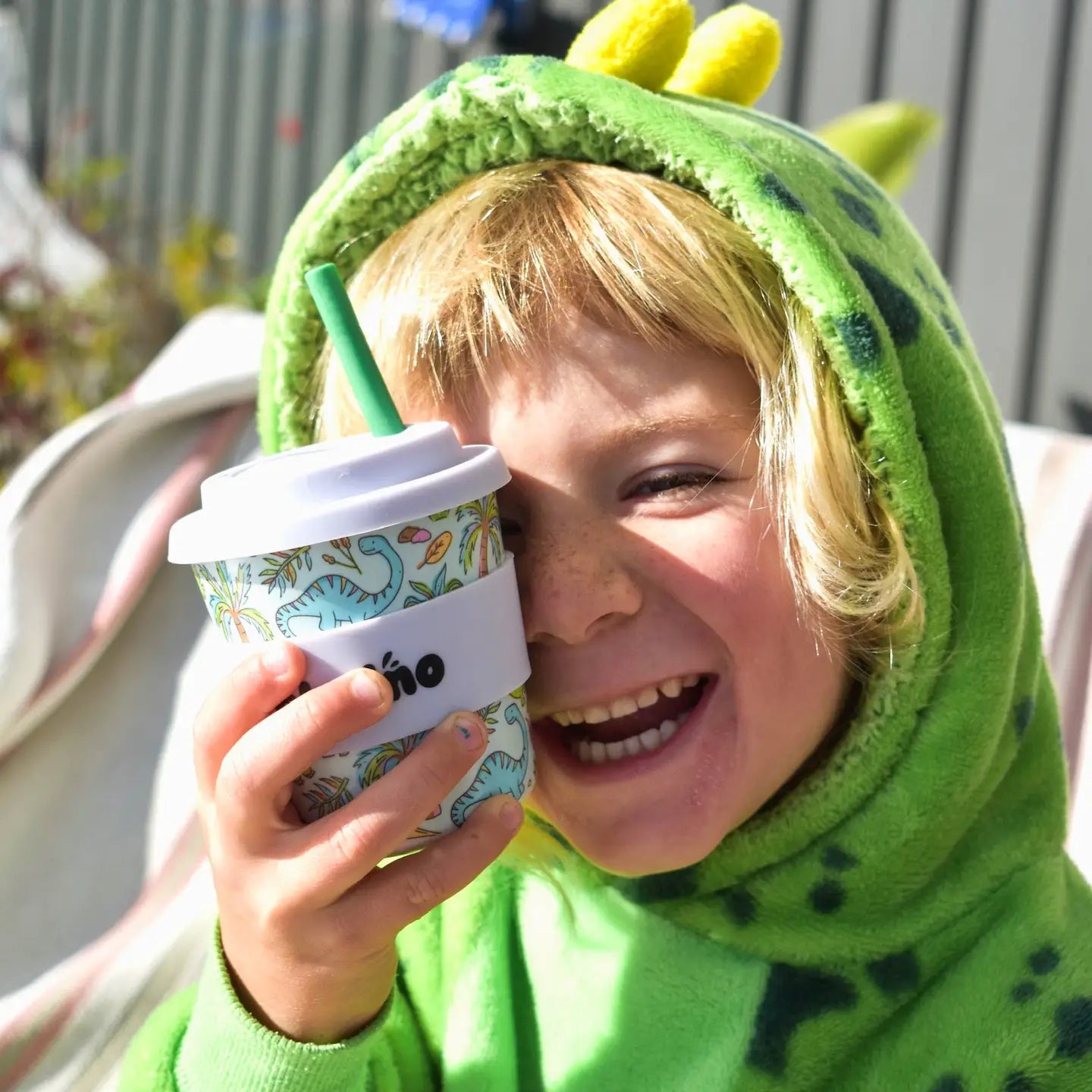 BBCino- Sipasaurus Babycino Cup & Straw 120mL
