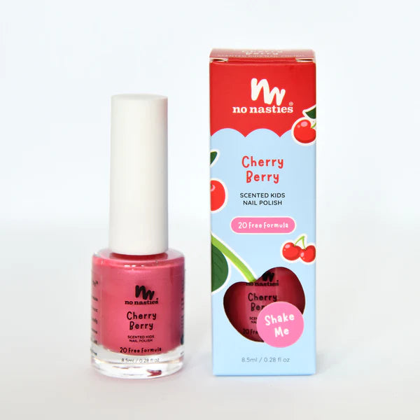 No Nasties- Cherry Berry Scratch Off Nail Polish