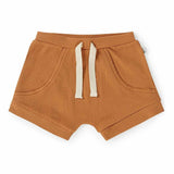 Snuggle Hunny Kids- Ribbed Shorts- Chestnut