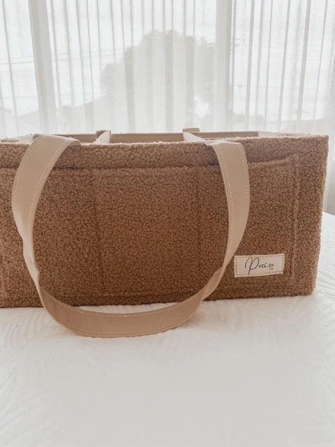 Petit + Co- Brown Nappy Caddy Organiser