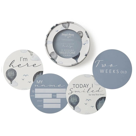 Snuggle Hunny - Cloud Chaser & Indigo Milestone Cards