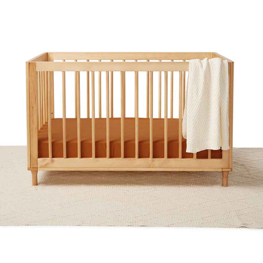 Snuggle Hunny Kids - Bronze Organic Fitted Cot Sheet