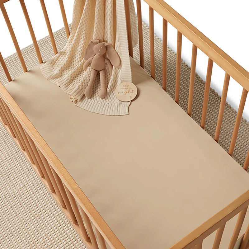 Snuggle Hunny - Pebble Organic Fitted Cot Sheet