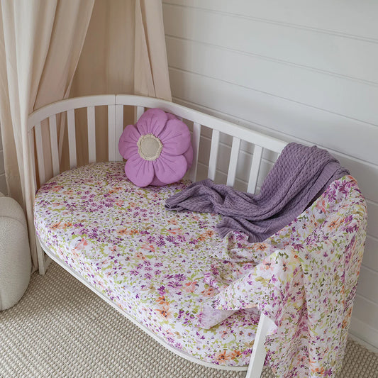 Snuggle Hunny - Isla Fitted Cot Sheet