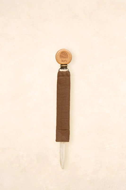 Kiin Baby - Chocolate Cotton Dummy Clip