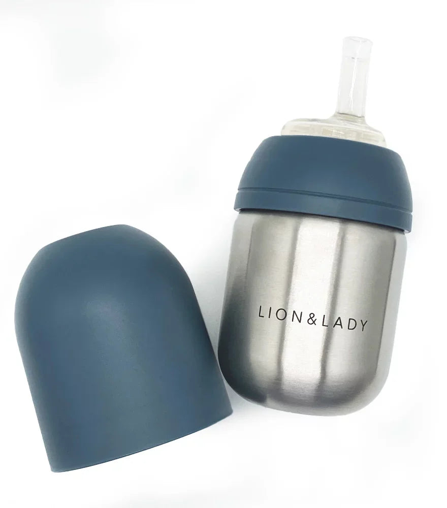 Toddler Straw Stainless Steel Cup | Lion & Lady