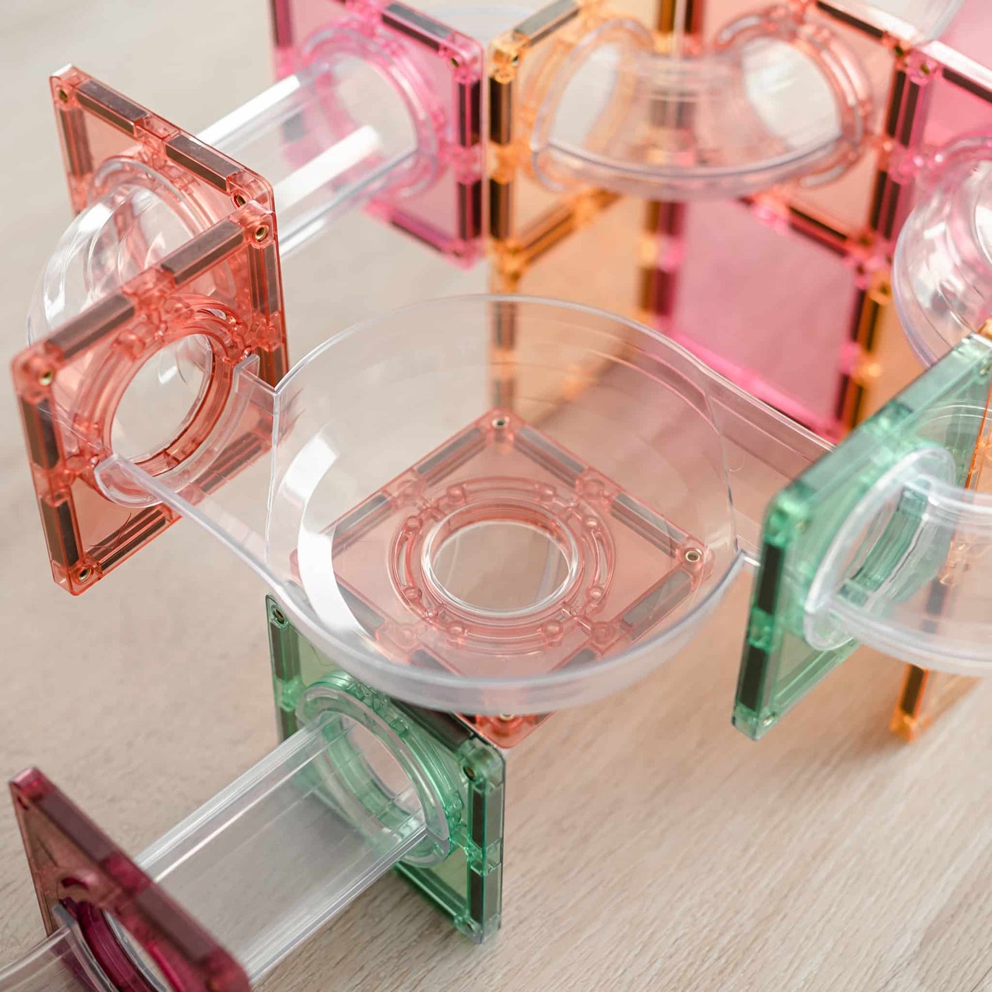 Connetix Tiles- Pastel Ball Run Expansion Pack 80 Piece