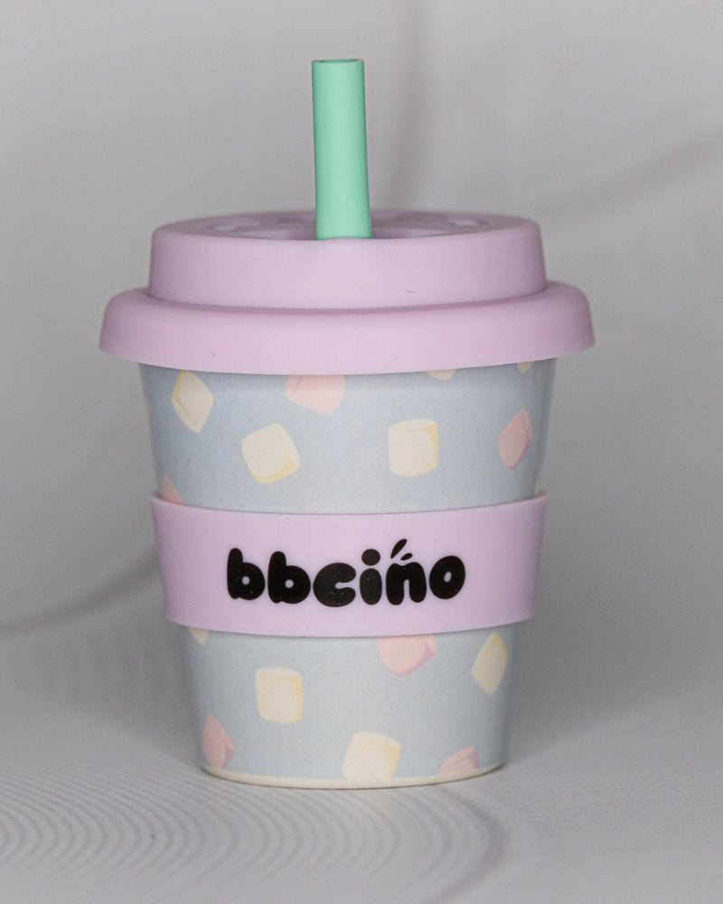 BBCino- Marsh-Mellow Babycino Cup & Straw 120mL