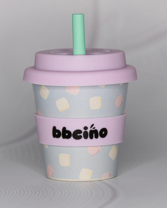 BBCino- Marsh-Mellow Babycino Cup & Straw 120mL