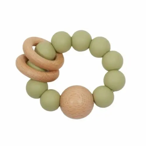 My Little Giggles- Sage Silicone Ring Teether